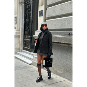 Chaqueta de gamuza negra para mujer - Product Image 4