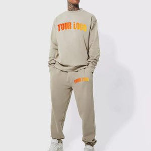 Vêtements de sport unis personnalisés grande taille pour l'hiver Polo survêtement à capuche blanc String manches longues unisexe léger respirant Jogging - Product Image 1