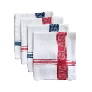 ผ้าเช็ดกระจกทำจากผ้าฝ้ายคุณภาพสูงเพื่อให้เกิดริ้วฟรีเงางามบนกระจกหน้าต่างและพื้นผิวกระจกอื่นๆจากอินเดีย - Product Image 5