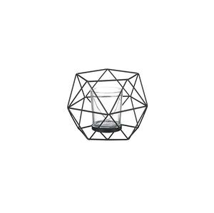 Porte-bougie moderne de style européen, géométrique, minimaliste, élégant, design en fil métallique multicolore, décoration en fer - Product Image 1