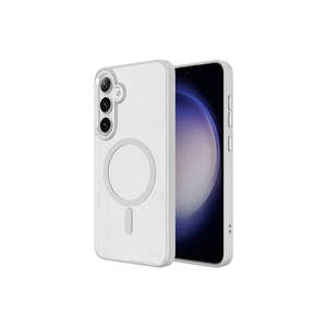 Coque en silicone noir chromé de luxe Netzy pour MagSafe, compatible avec Galaxy S24, coques arrière souples en silicone pour téléphones portables - Product Image 3