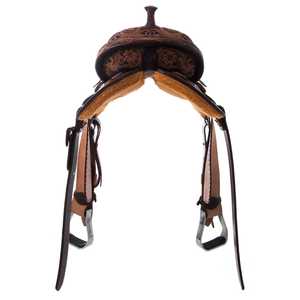 ชุดอานม้าแบบอังกฤษสีน้ำตาลตะวันตกคุณภาพสูงทนทานปรับแต่งได้พิเศษไม้สำหรับแข่ง - Product Image 6