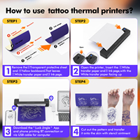 Imprimante de tatouages temporaires Bluetooth pour ordinateur portable, téléphone, impression Android, iOS, Windows, Mac, vente en gros, fournisseur direct
