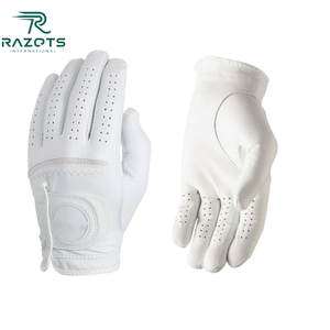 Gants de golf pour femmes OEM de haute qualité Cabretta en peau de mouton avec poignée antidérapante pour poignet Équipement de sport pour la main gauche - Product Image 5