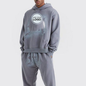 Survêtements pour hommes avec logo personnalisé survêtements de survêtement 2 pièces décontracté athlétique jogging échauffement ensembles de survêtements avec fermeture éclair complète - Product Image 6