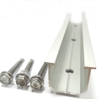 Système de montage solaire prêt à l'exportation EuroHa en aluminium anodisé argenté, barres solaires de 2 à 4 mm d'épaisseur, garantie 10 ans, résistance au vent 60 m/s