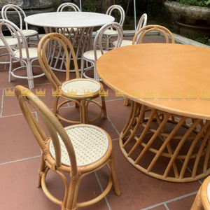 Touche naturelle et unique OEM pour les enfants Décoration de fête d'événement Rotin tissé à la main et ensemble de table pour les fêtes d'enfants Prix bon marché - Product Image 5