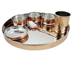 Tazón Decorativo de Metal para Servir, Tazón de Acero Inoxidable para Alimentos, Vajilla Elegante para Mesa, Plato para Servir Ensaladas y Frutas - Product Image 2