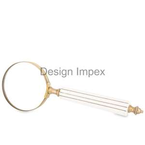 แว่นขยายแบบมือจับหนังสีดำอุปกรณ์แบบมีแว่นขยาย - Product Image 3