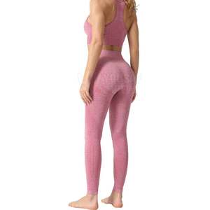 OEM High Quality 2-Piece Women's Yoga Set Custom Design with Solid Pattern Latest Style - Product Image 4