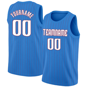 Camiseta de baloncesto personalizada, diseño de sublimación completa, camiseta a rayas transpirable, chaleco para hombres, nombre/número de equipo para deportes al aire libre - Product Image 5