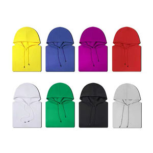 Sudadera con capucha de algodón de Color sólido de otoño para mujer, Jersey Unisex con capucha, tejido suelto con capucha, teñido liso para sudaderas diarias - Product Image 5