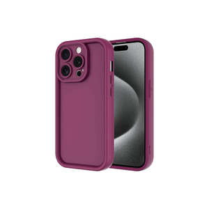 Damson เคสซิลิโคนพรีเมี่ยมสีม่วงสำหรับ iPhone 15 Pro Max ดีไซน์สับปะรด, เคสป้องกันกล้องมีสไตล์สำหรับ7 plus 11Pro Xr - Product Image 1
