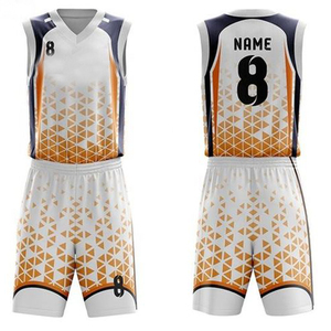 Ensemble d'uniformes de basket-ball unisexe au meilleur design avec impression couleur personnalisée, taille plus, vente en gros d'uniformes de basket-ball personnalisés pour hommes - Product Image 2