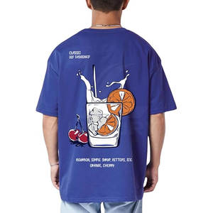 เสื้อยืดโอเวอร์ไซส์คุณภาพสูงสำหรับผู้ชายเสื้อยืดน้ำหนักเบาเสื้อเชิ้ตลำลองสีพิเศษ - Product Image 2