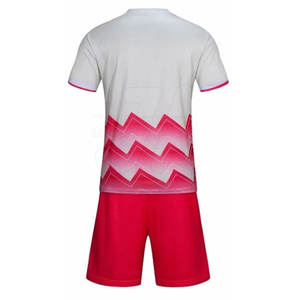 ชุดเสื้อฟุตบอลผ้าโพลีเอสเตอร์ระบายอากาศได้ดีชุดฝึกฟุตบอล100% - Product Image 3