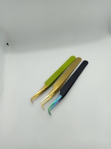 Logo personnalisé gratuit Laah Volume 90 degrés pince à cils étiquette privée outil d'extension de cils à pointe en fibre - Product Image 6