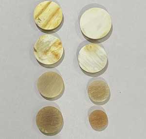 Botón de cuerno de Búfalo Blanco de alta calidad, botones decorativos de cuerno de vaca africana, botones en blanco, industria directa, artesanía mundial - Product Image 2