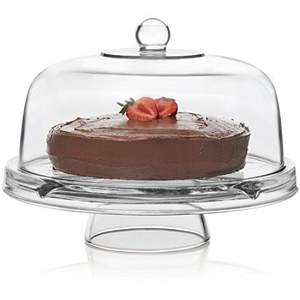 Elegant Serving <b>Glass</b> Cake Stand With <b>Dome</b> For <b>Displaying</b> Cakes At Weddings And Anniversary Events - Product Image 6