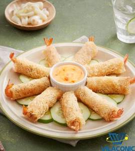 Emballage net en papier de riz pour faire des fruits de mer croustillants et frits-Samie 84938944253 - Product Image 6