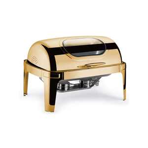 เครื่องอุ่นอาหารพร้อมหม้อโลหะเก็บความร้อนสำหรับงานแต่งงานและโรงแรม - Product Image 4