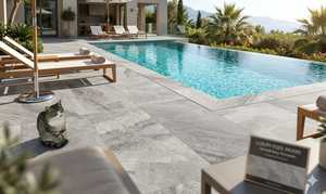 Mármol Gris Atlántico 2026, Acabado Arenado y Cepillado, Antideslizante, 2x40x80cm, Revestimiento para Paredes, Pisos, Piscinas, Dormitorios, Baños y Escaleras - Product Image 2