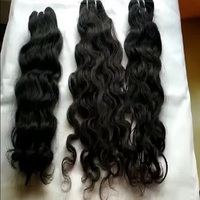 Cheveux vierges indiens Remy entièrement naturels, qualité supérieure, double tirage, non traités, bruts, en vrac, style Deep Wave, 100g, India Rising