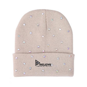 Nuevas Gorras de Punto Acrílicas con Logotipo Bordado Personalizado al por Mayor, Gorros de Invierno Cálidos para Mujeres y Hombres - Product Image 2