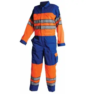 Customized Safety Work Wear Factory Supply Uniform Workwear Overall Full Sleeves Coverall Sui