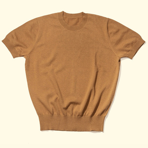 T-shirts en coton tricoté pour hommes, coupe ajustée, vente en gros. - Product Image 5