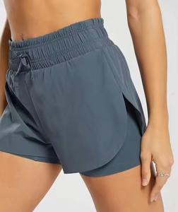 Pantalones Cortos Deportivos de Cintura Media para Hombre, de Doble Capa, Transpirables, de Secado Rápido, Ecológicos, Casuales, para Entrenamiento, Ropa de Calle, con Logotipo Personalizable - Product Image 5