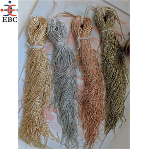 Venta al por mayor Purl Pearl Goldwork French Bullion Wires Tambour Bordado Hilos de metal Gimp Wire - Product Image 5