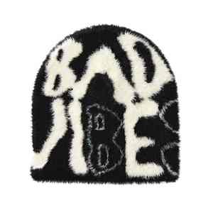 Gorro de lana cálido estilo callejero, gorro de calavera Unisex de uso diario, gorro de jacquard Mohair de tendencia superior deportivo - Product Image 2