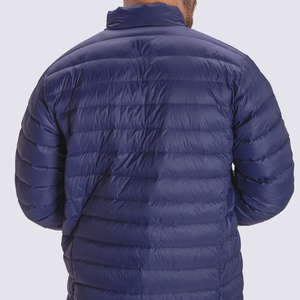 Chaqueta de Plumón de Lana para Hombre, Cuello Alto, Estilo Informal, Abrigo de Invierno con Bloques de Color, Capucha, Transpirable, Estilo Urbano - Product Image 4