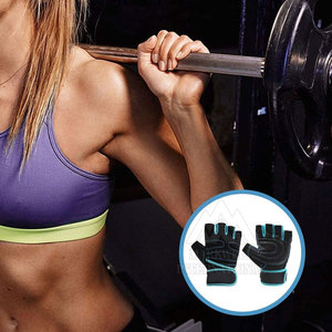 Gants de fitness professionnels en cuir synthétique personnalisés Fitness haltérophilie avec support de poignet de vente en ligne - Product Image 6