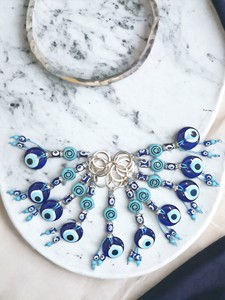 พวงกุญแจ DAFNI BIG PAZAR Evil Eye Bead Carabiner - โลหะแฟชั่นพร้อมปลายเคลือบสีแบบพิเศษ รูปทรง 3 มิติ และการพิมพ์ลายนูน - Product Image 6
