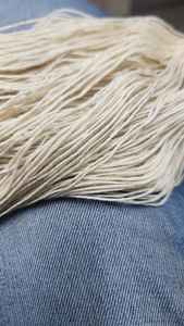 Custom Made Silk Wool Spun Yarn with 700 <b>Meters</b> in 100 Grams Available in Light White Colors Suitable for Dyeing - Product Image 5