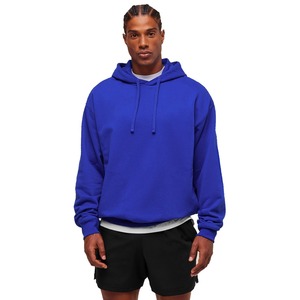 Ensemble de sweats à capuche unisexes pour hommes, logo personnalisé brodé, teinture unie, écologique, coupe-vent, respirant, en polaire polyester/coton, pour adultes - Product Image 1