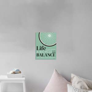 Papel Mate de 250 g/m² para Impresión Artística - La Vida Es Como Andar en Bicicleta, Elegante Patrón de Naturaleza Muerta - Product Image 4