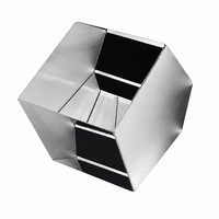 Prisme pentagonal en verre K9, déviation de faisceau à 90 degrés, ouverture de 40 mm, ±1 arceconde, autocollimateur, rectitude et équarissage