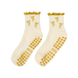 Calcetines de Pilates Antideslizantes para Mujer, Calcetines de Yoga de Algodón para Danza, Deporte y Atletismo, con Logotipo Personalizado, Venta al Por Mayor, OEM, ODM - Product Image 2