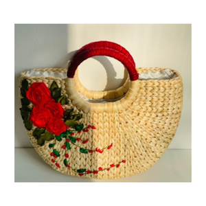 Sacs en jacinthe d'eau écologiques de qualité supérieure, sacs naturels faits à la main du Vietnam parfaits pour la mode et l'exportation - Product Image 1