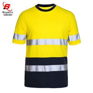 <b>High</b> Visibility <b>Shirt</b> Reflective <b>T</b> <b>Shirts</b> Printed with Logo Security Safety TShirt - Product Image 6