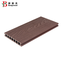 WPC extérieur étanche 3D en relief bois plastique Composite Decking pour jardin et piscine