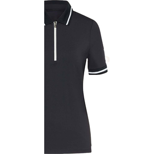 Camiseta de Manga Corta con Cuello en V, Ajustada, 100% Algodón, Estilo Inglés, Ecológica, Transpirable, con Logotipo Frontal en Relieve, Tejida, para Mujer - Product Image 5