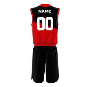 Ensemble de maillot et short de basketball personnalisés en sublimation pour l'entraînement, couleurs attrayantes, uniforme de basketball en sublimation - Product Image 3