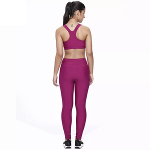 Ensemble de yoga pour femmes, vêtements de gym sans coutures, tenue athlétique avec leggings taille haute et soutien-gorge de sport pour le fitness - Product Image 4