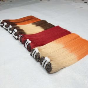 Venta al por mayor de cabello humano liso de hueso crudo natural tejido cabello camboyano estirado doble, vendedores de cabello vietnamitas sin enredos sin caída - Product Image 2