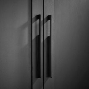 Luxurious Black Modern Cabinet Handle Solid <b>Brass</b> for Home Kitchen Office Furniture Hardware Door <b>Drawer</b> Wardrobe Cabinet Handle - Product Image 2