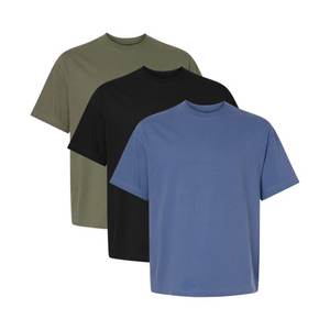 240g Hombres 100% Algodón O-cuello Camisetas Impresión de pantalla personalizada Camiseta Bordado Relieve Logo Camisa en blanco Hombre Verano sostenible Tops - Product Image 4